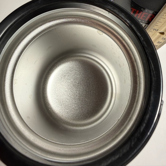 Thermos Stainless Steel Insulated Food Jars set of 2 Black Hot Cold Container - Picture 4 of 6